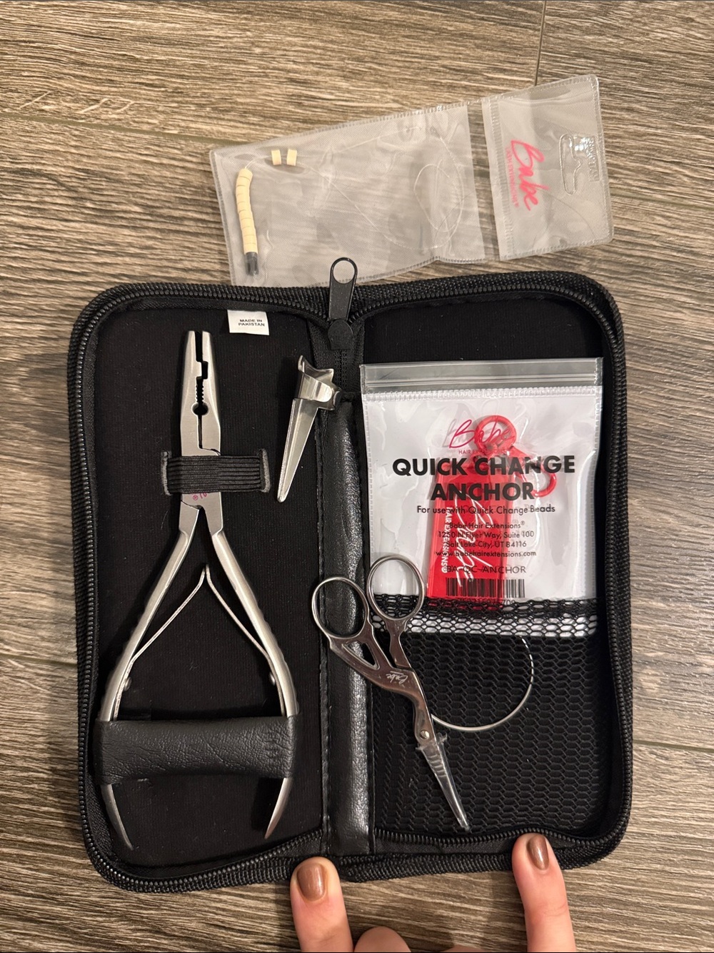 Quick-Change Hair Beading Tool Kit – Black